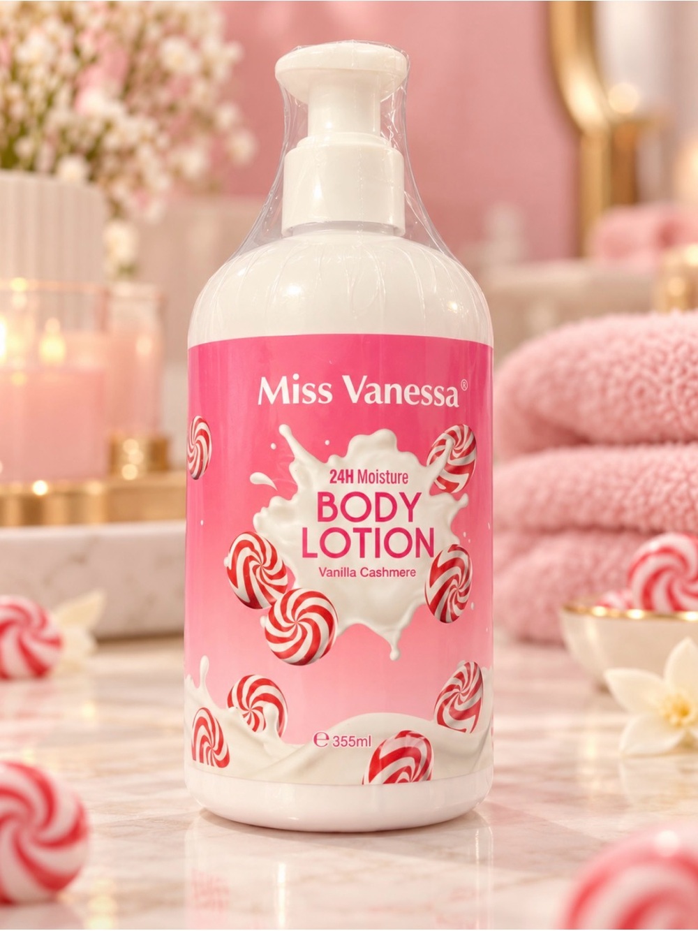 Vanilla Cashmere Body Lotion - Pink